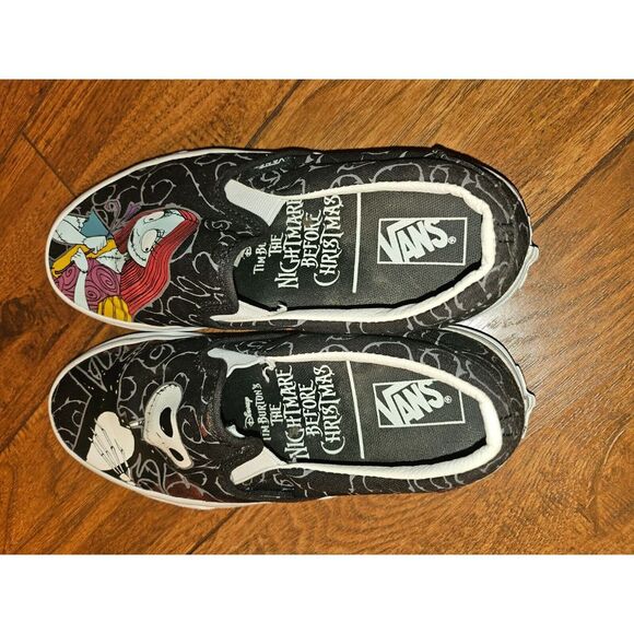 Vans Nightmare Before Christmas Jack & Sally Slip On Shoes Women's 6.5 Men's 5‎ - Picture 5 of 7